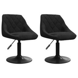 Swivel Dining Chairs Computer Chair Office Swivel Stool 2 Pcs Velvet