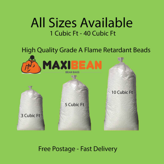 Bean Bag Booster Refill Polystyrene Beads Filling Top Up Bag Beans