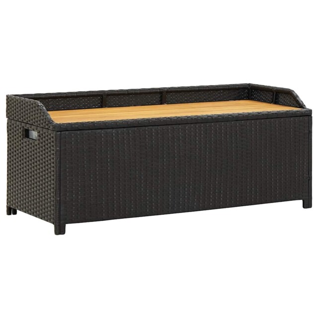 Garden Storage Bench Outdoor Bench Cushion Box Storage Box Poly Rattan