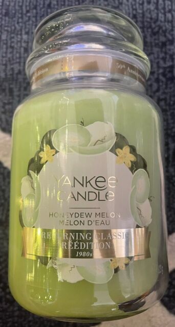 Yankee Candle Large Jar Honeydew Melon - Returning Classic. Rare &
