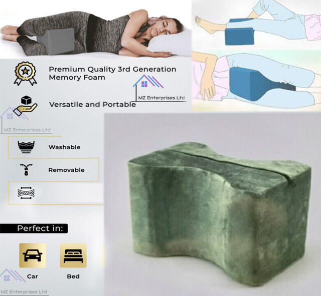Memory Foam Contour Leg Pillow Bed Orthopaedic Firm Back Hips Knee