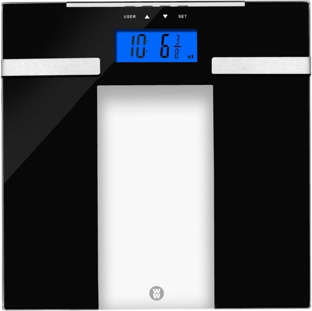 Weight Watchers Ultra Slim Glass Electronic Body Analyser Bathroom