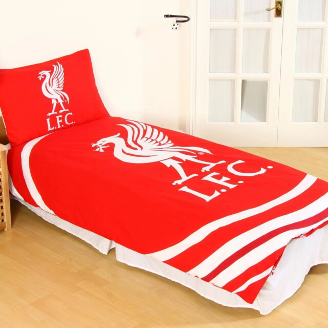 Liverpool Single Reversible Duvet Cover Set