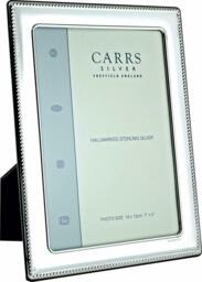 "Carrs - Sterling Silver Photo Frame Bead Design With Wood Back - 5"" X"