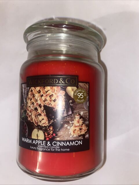 Wickford & Co. Warm Apple & Cinnamon Scented Candle-large Jar/18oz-95
