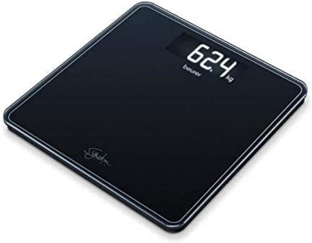 Beurer Gs400 Signature Line Glass Bathroom Scale - Black - Larger