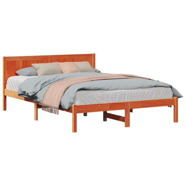 Bed Frame Solid Pine Wood Frames Bedroom Furniture Wooden Contemporary