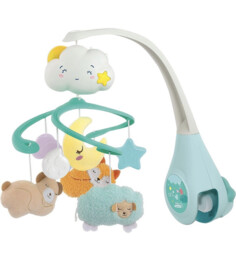 Baby Clementoni Sweet Cloud Cot Mobile, Multi-colour