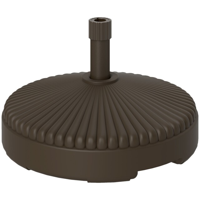 Brown Fillable Parasol Base 28kg Sand 23kg Water Heavy Duty Stand