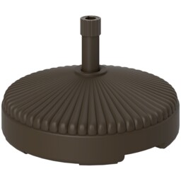 Brown Fillable Parasol Base 28kg Sand 23kg Water Heavy Duty Stand