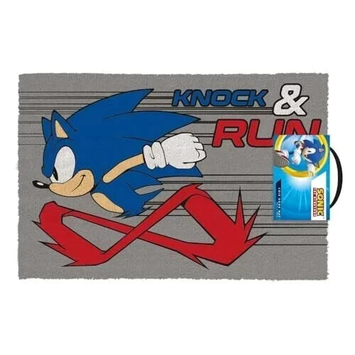 Sonic Doormat The Hedgehog Knock And Run Door Mat Fan Gift