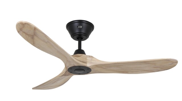 Dc Ceiling Fan With Remote Eco Genuino Black & Wood Décor 122 Cm Fan