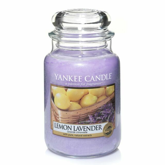 Yankee Candle Scented Candle - Lemon Lavender Large Jar Candle - Long