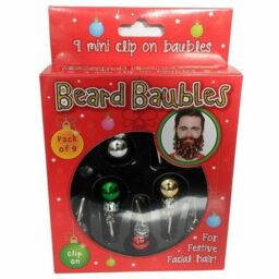 Beard Baubles 9 Novelty Clip On Facial Hair Baubles Secret Santa