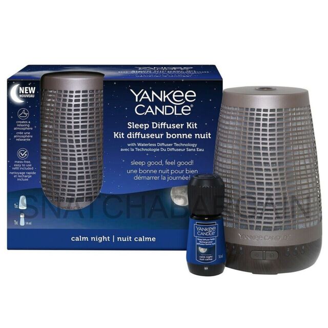 1 X Yankee Candle Sleep Diffuser Kit Calm Night Sleep With 14ml Refill