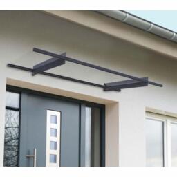 Door Canopy 3ft X 6ft Cover Palram Canopia Nancy 2500 Grey Clear