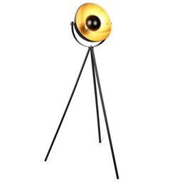 Retro Studio Floor Lamp - Vintage Black Gold With Ø 34 Cm Lampshade,