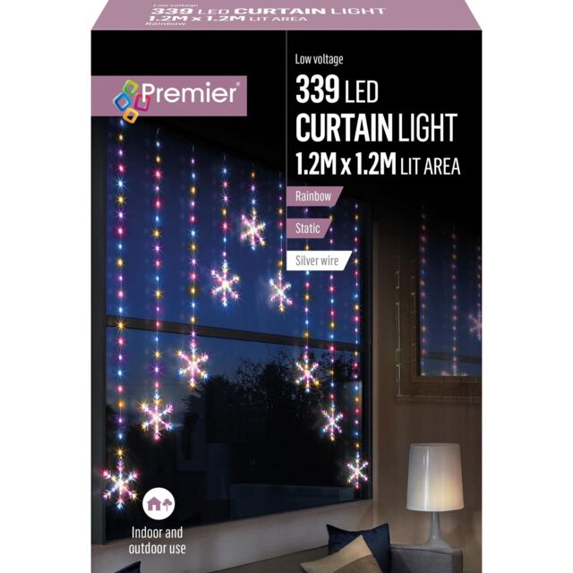 Premier Decorations Christmas Indoor/outdoor 339 Leds Snowflakes