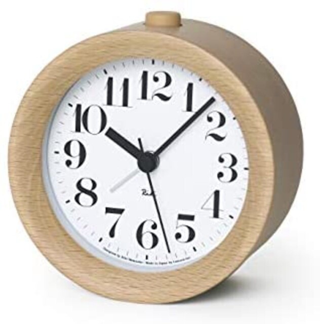 Lemnos Riki Alarm Clock Natural Wr09-15nt Table Clock F/s W/track