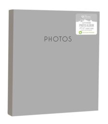 "Silver Or Black Cover Photo Album 2 Sizes 4"" X 6"" Slip In Adhesive"