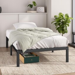 Zinus Elias 3ft Single Bed Frame With Storage Space Underneath Single,