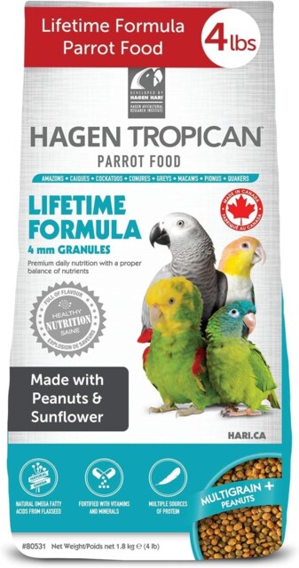 Tropican Parrot Lifetime 4mm 1.8kg 1.8 Kg (pack Of 1)