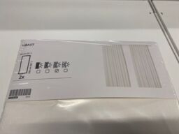 Ikea Tibast Room Darkening Curtains, 1 Pair, White, 145x250 Cm,