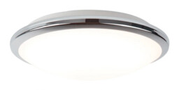 Ceiling Light Silver Knutsford Led Ip44 Chrome 300mm Searchlight