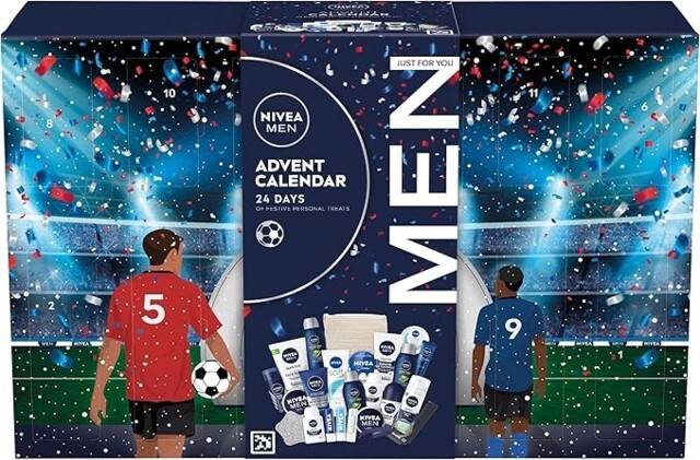 Nivea Men Advent Calendar 2024 Gift Set (24 Pieces), Men Gift Set
