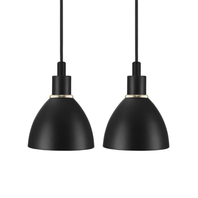 Ceiling Light Black Ray Double 2 Pendant With Metal Accents Nordlux