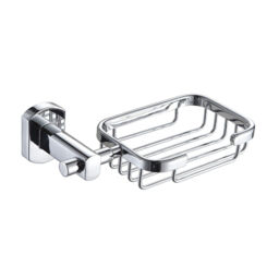 Showerdrape Admiralty Modern Chrome Glass Wall Mounted Soap Basket