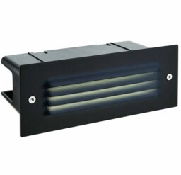 Saxby Seina Louvre Outdoor Garden Led Brick Light Black Waterproof