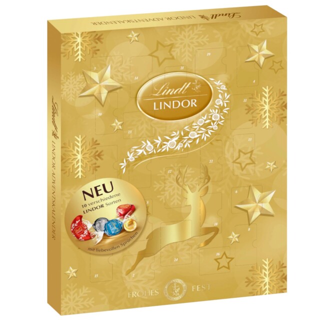 Lindor Advent Calendar Chocolate Various Fillings 290g