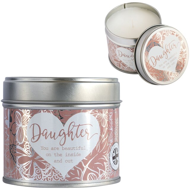 Said With Sentiment Candle In Tin - Daughter