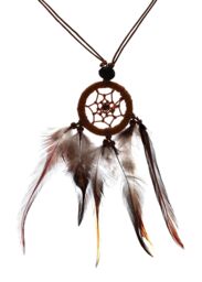 Dream Catcher Necklace Wall Hanging Feathers Bead Decor Decoration