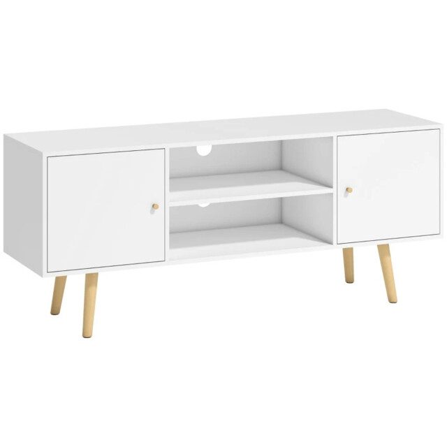 Tv Unit Cabinet For Tvs Up To 55 Inches With Shelves And Cupboards,