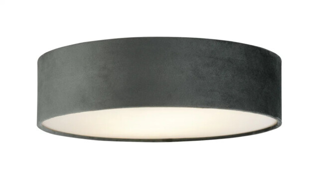 Ceiling Light Grey Drum 2 380mm Searchlight 23298-2gy