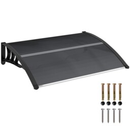 Outsunny Door Canopy Awning Outdoor Window Rain Shelter For Door 100 X