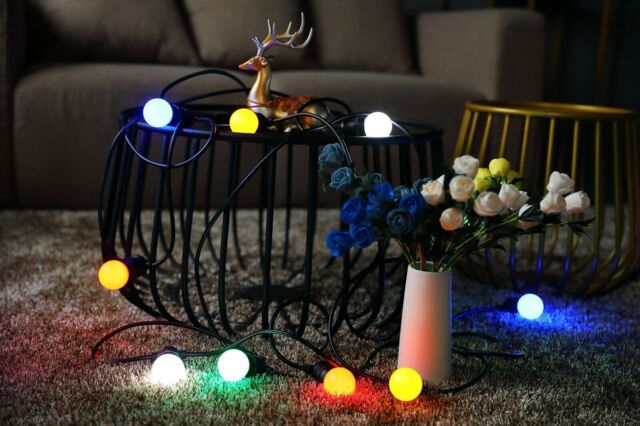 Multi-colour Led G45 Garden 10-bulb Christmas Outdoor / Indoor String