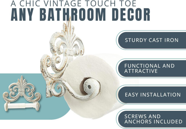 Cast Iron Toilet Paper Roll Holder - Cast Iron Wall Mounted Toilet