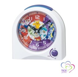 Seiko Clock Alarm Clock Table Clock Character Pokemon White 115 X 115