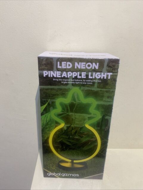 Global Gizmos Led Neon Pineapple Light Height 30cm