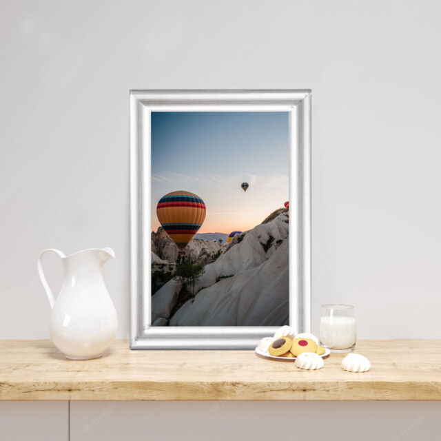 "[pack Of 6] Photo Picture Frame Silver 5""x7"" (13x18cm) Table Top"