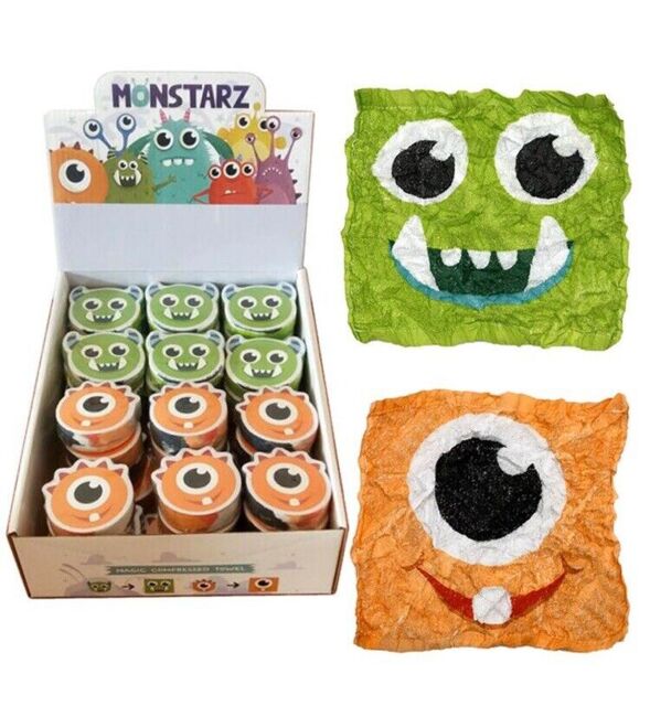 Monster Animal Magic Flannel Expanding Face Cloth Travel Kids Bath
