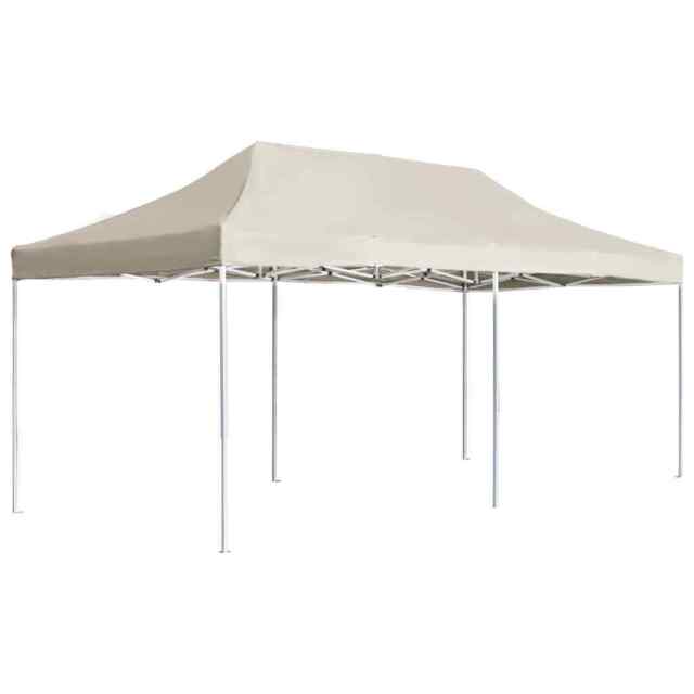Professional Folding Party Tent Aluminium 6x3 M Cream Vidaxl
