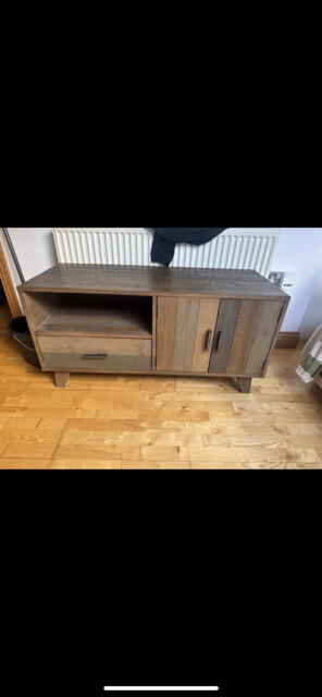 Timber Art Design Turin 120cm Tv Media Cabinet Unit - Sonoma Oak