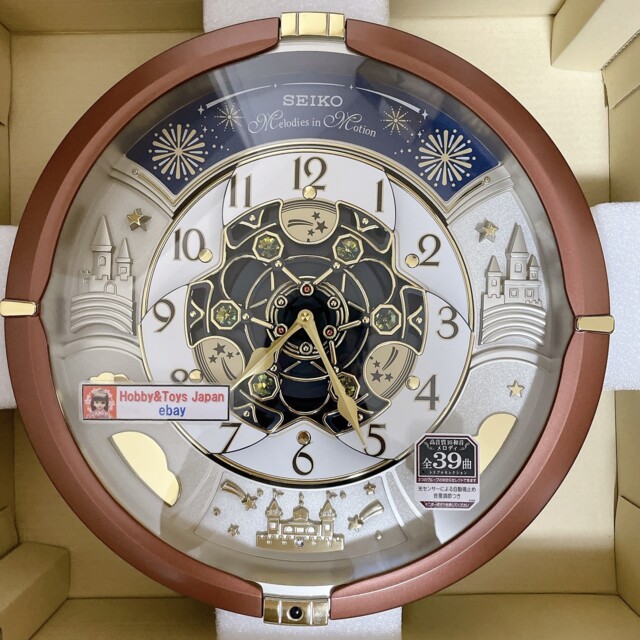 Seiko Re601b Wall Hanging Analog Clock 52 Melody Songs 30th