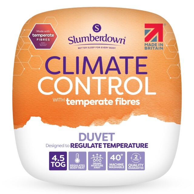 Slumberdown Climate Control 4.5 Tog Summer Cool Breathable Hollowfibre