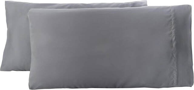 Amazon Basics Microfibre Pillowcases, Soft Pillow Cases 2 Pack,