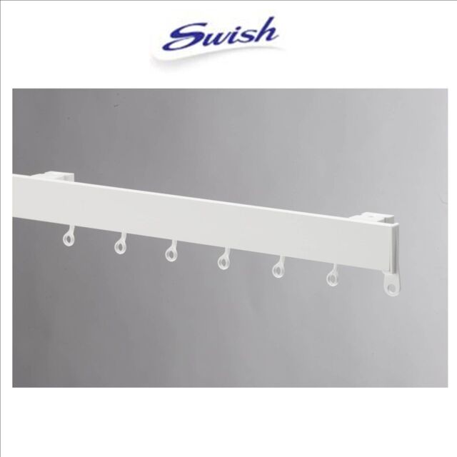 Swish Deluxe Curtain Track, White, Bay Or Straight Windows, Uncorded